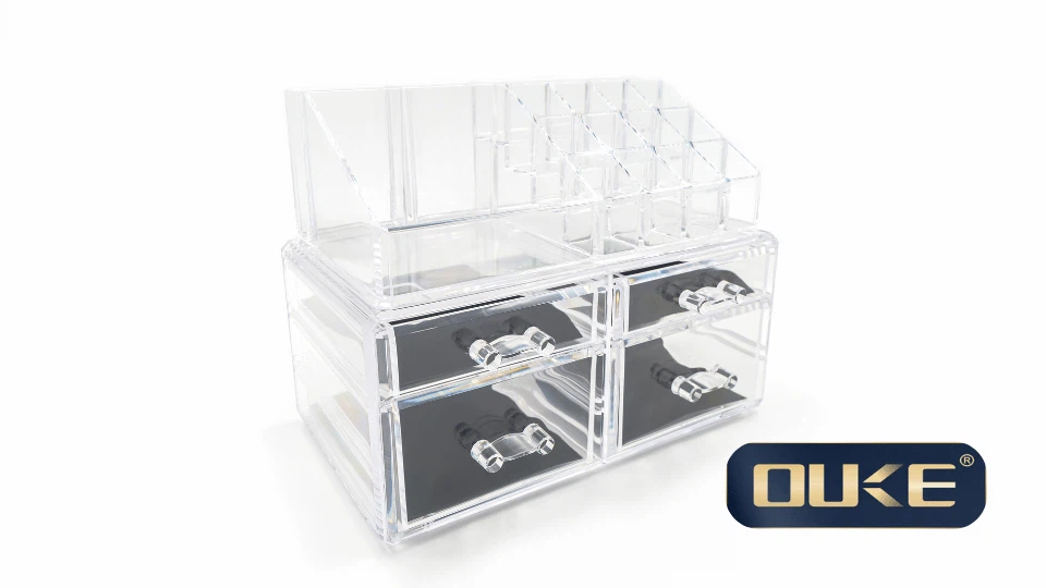 white acrylic boxes