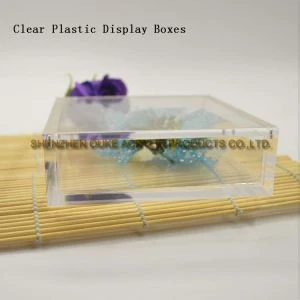 온라인 뜨거운 판매 사용자 지정 아크릴 상자 뚜껑 Perspex 디스플레이 상자