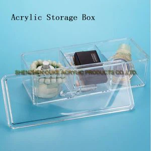 공장 주문 크기 아크릴 구획 상자 Lucite Case\Box 뚜껑
