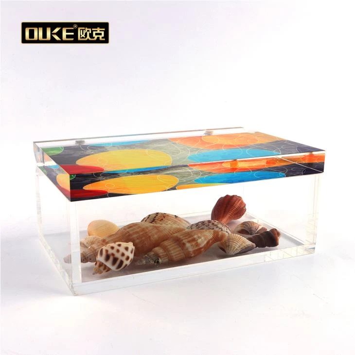 Clear Luxury UV Printing Acrylic Box