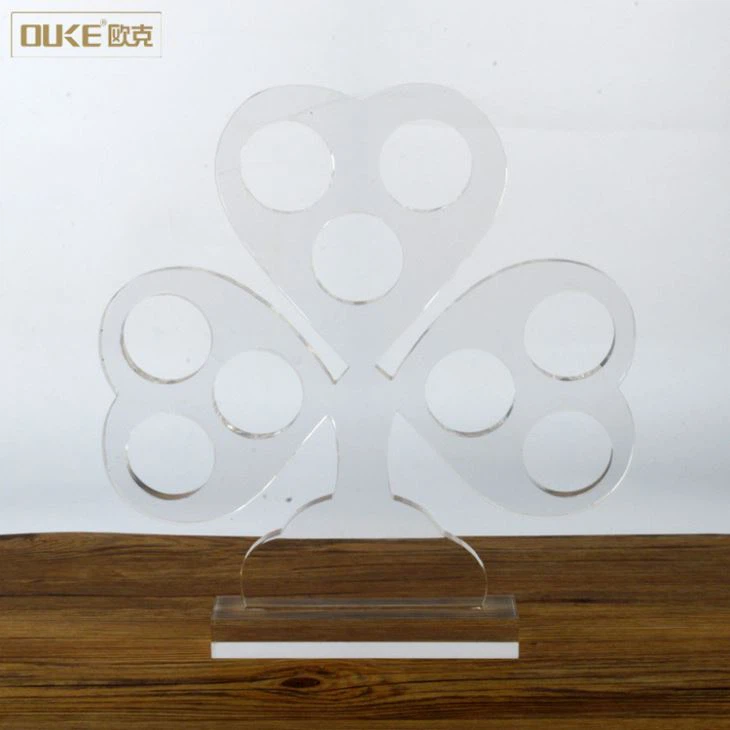 Simple Romantic Flower Acrylic Display Blocks