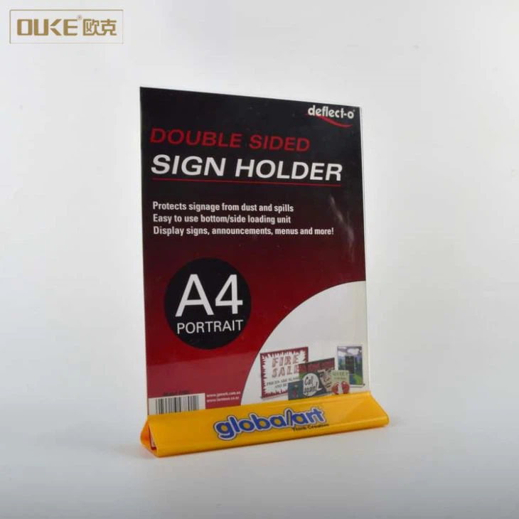 T Shaped Online Shopping Acrylic Sign Holders