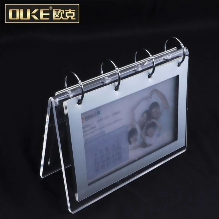 Custom Desktop Clear Acrylic Calendar