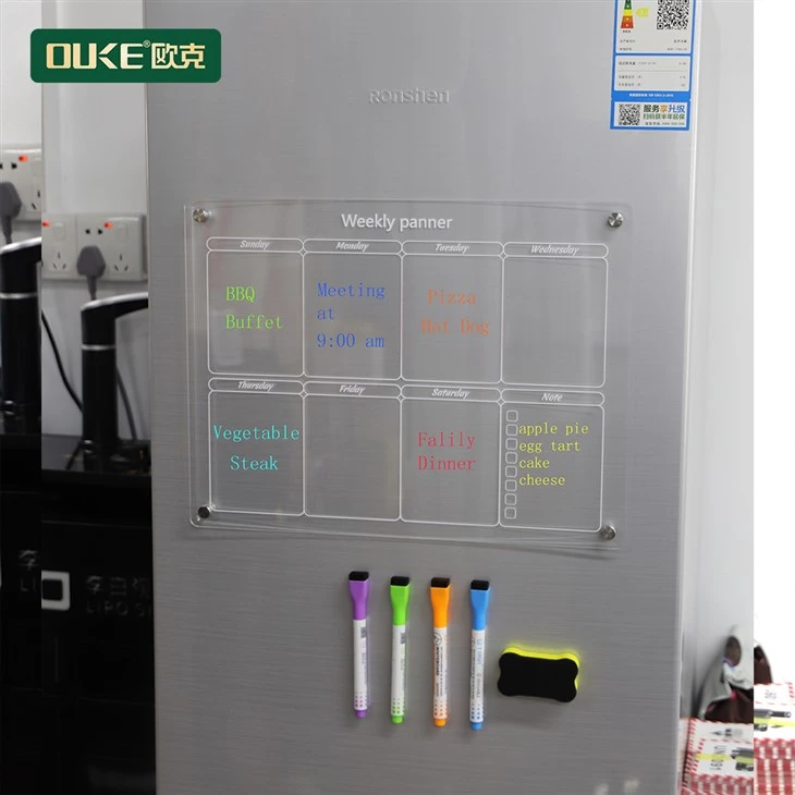 Magnetic Acrylic Calendar For Fridge